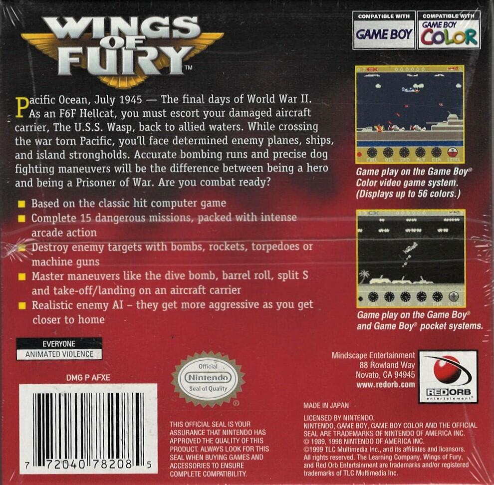 Wings Of Fury - GameBoy Color