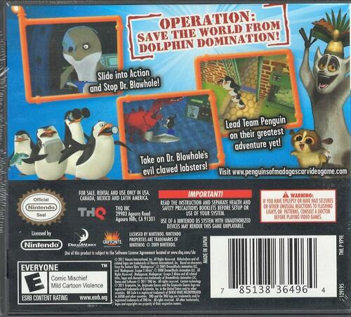 Penguins of Madagascar: Dr. Blowhole Returns Again! - Nintendo DS