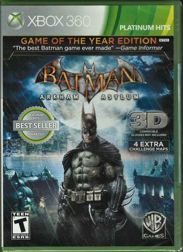 Batman Arkham Asylum: Game of the Year (Platinum Hits) - Xbox 360