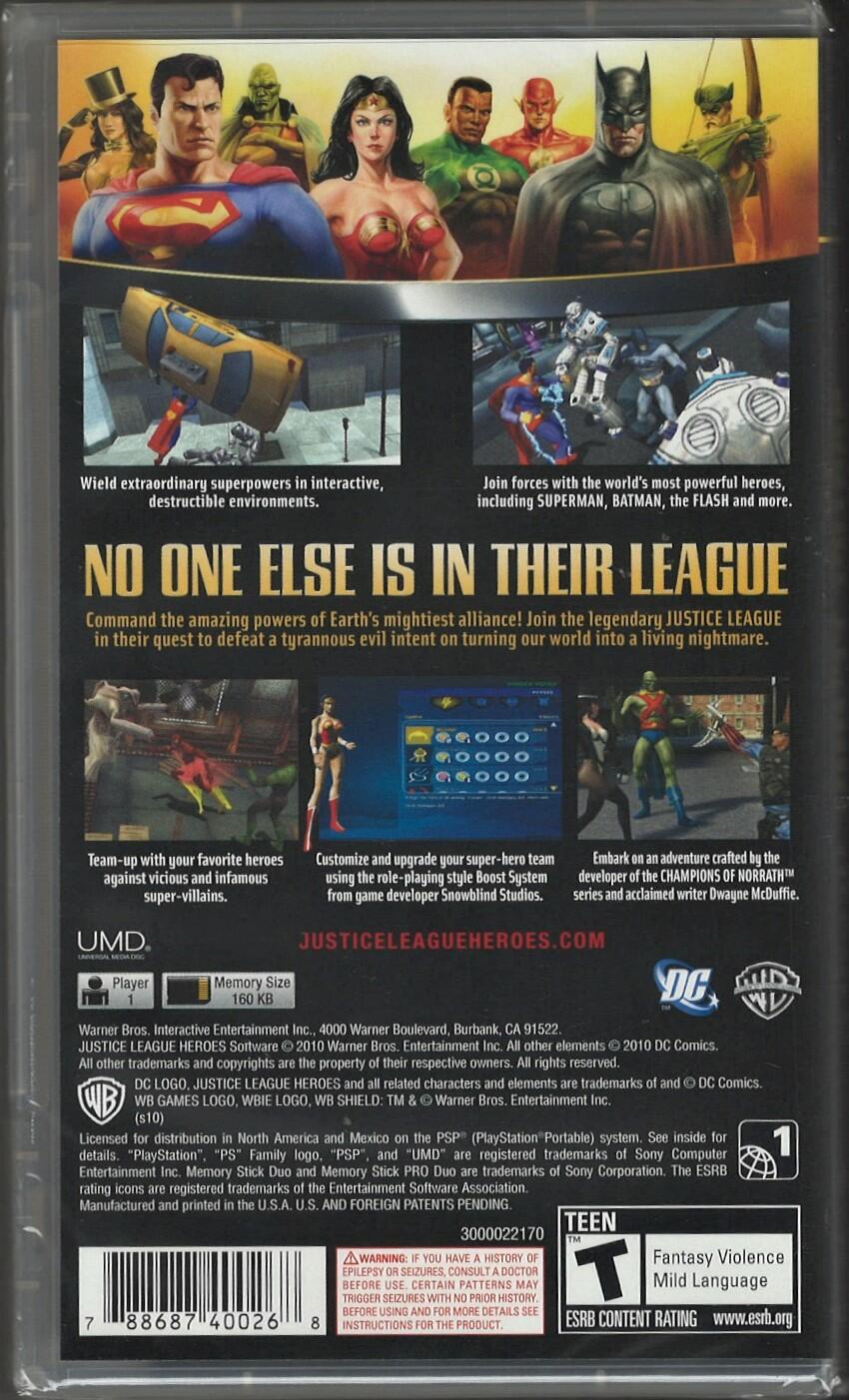 Justice League Heroes - PlayStation Portable