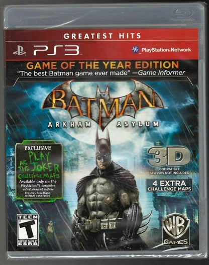 Batman Arkham Asylum: Game of the Year (Greatest Hits) - PlayStation 3