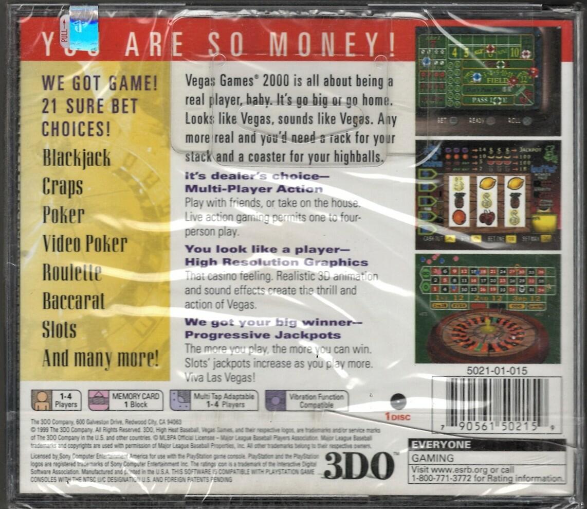 Vegas Games 2000 - PlayStation