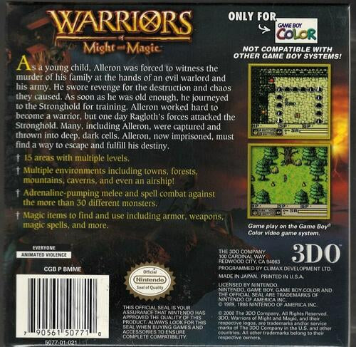 Warriors Of Might & Magic - Game Boy Color