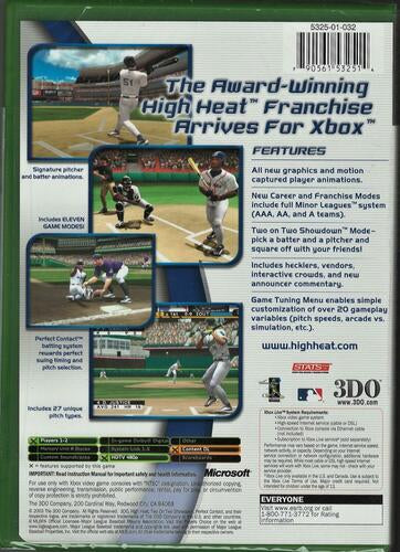 High Heat Baseball 2004 - Xbox