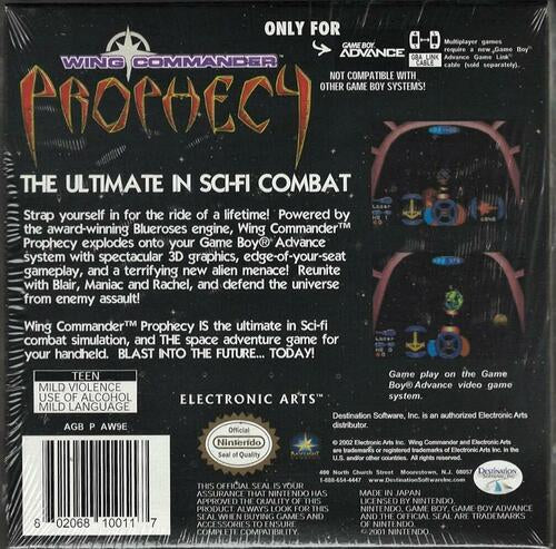Wing Commander Prophecy - Game Boy Advance