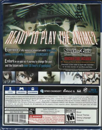 STEINS: GATE ELITE - PlayStation 4