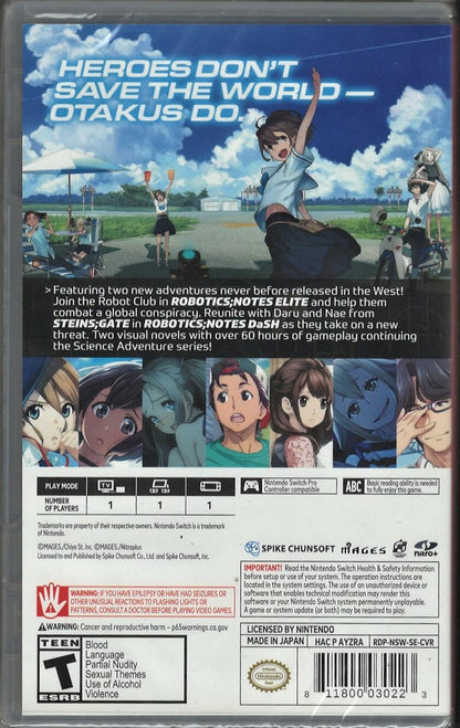 ROBOTICS;NOTES ELITE & DaSH Double Pack - Nintendo Switch