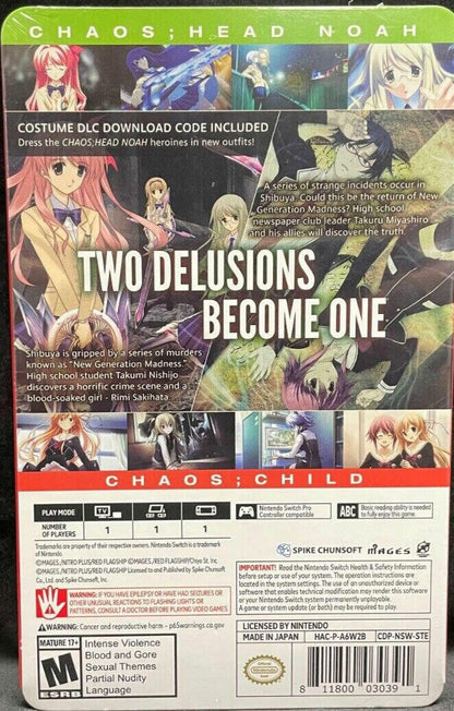 Chaos:Head Noah/Chaos:Child Double Pack Steelbook - Nintendo Switch