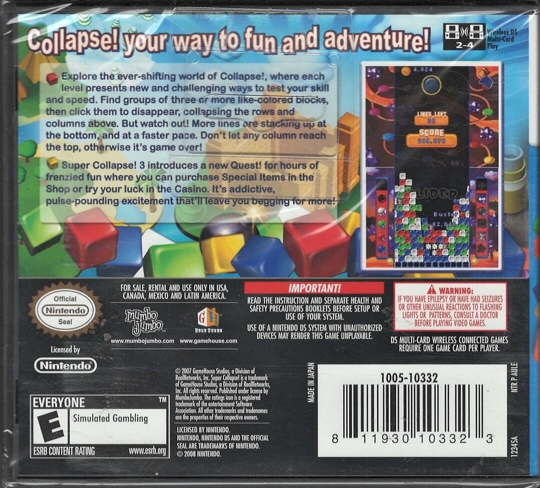 Super Collapse 3 - Nintendo DS