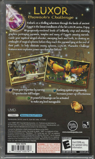 Luxor: Pharaoh's Challenge - PlayStation Portable