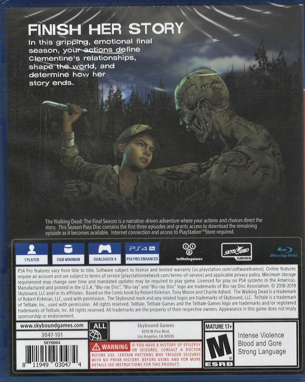 The Walking Dead: The Final Season - PlayStation 4