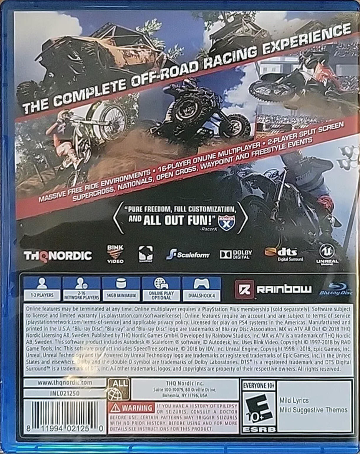 MX vs ATV All Out - PlayStation 4