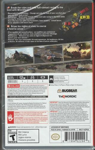 Wreckfest - Nintendo Switch