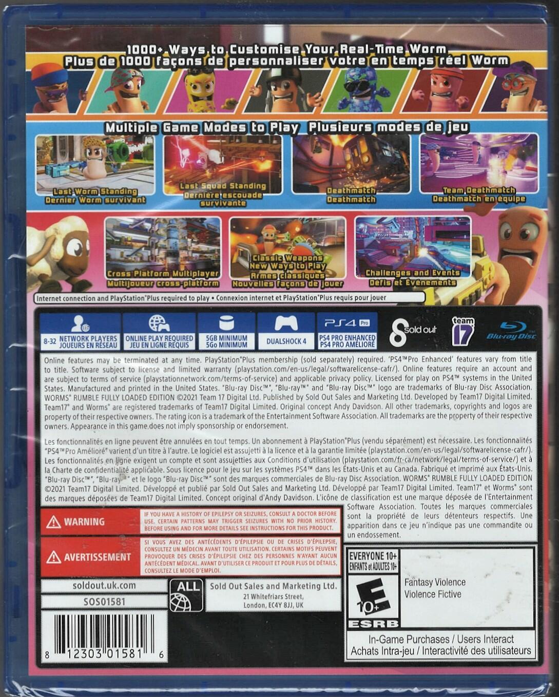 Worms Rumble: Fully Loaded Edition - PlayStation 4