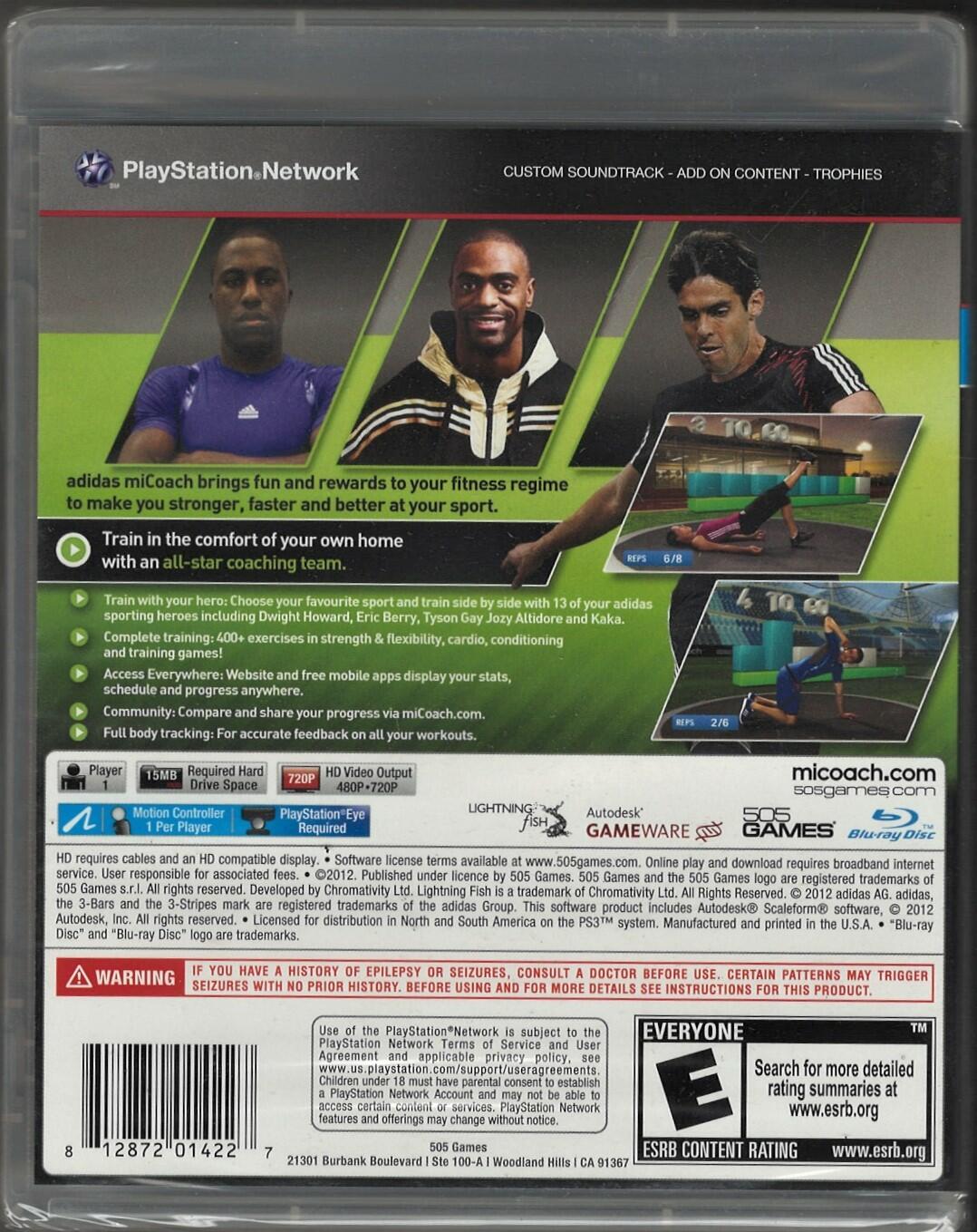 miCoach by Adidas - PlayStation 3