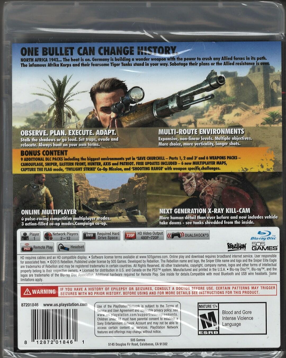 Sniper Elite III: Ultimate Edition - PlayStation 3