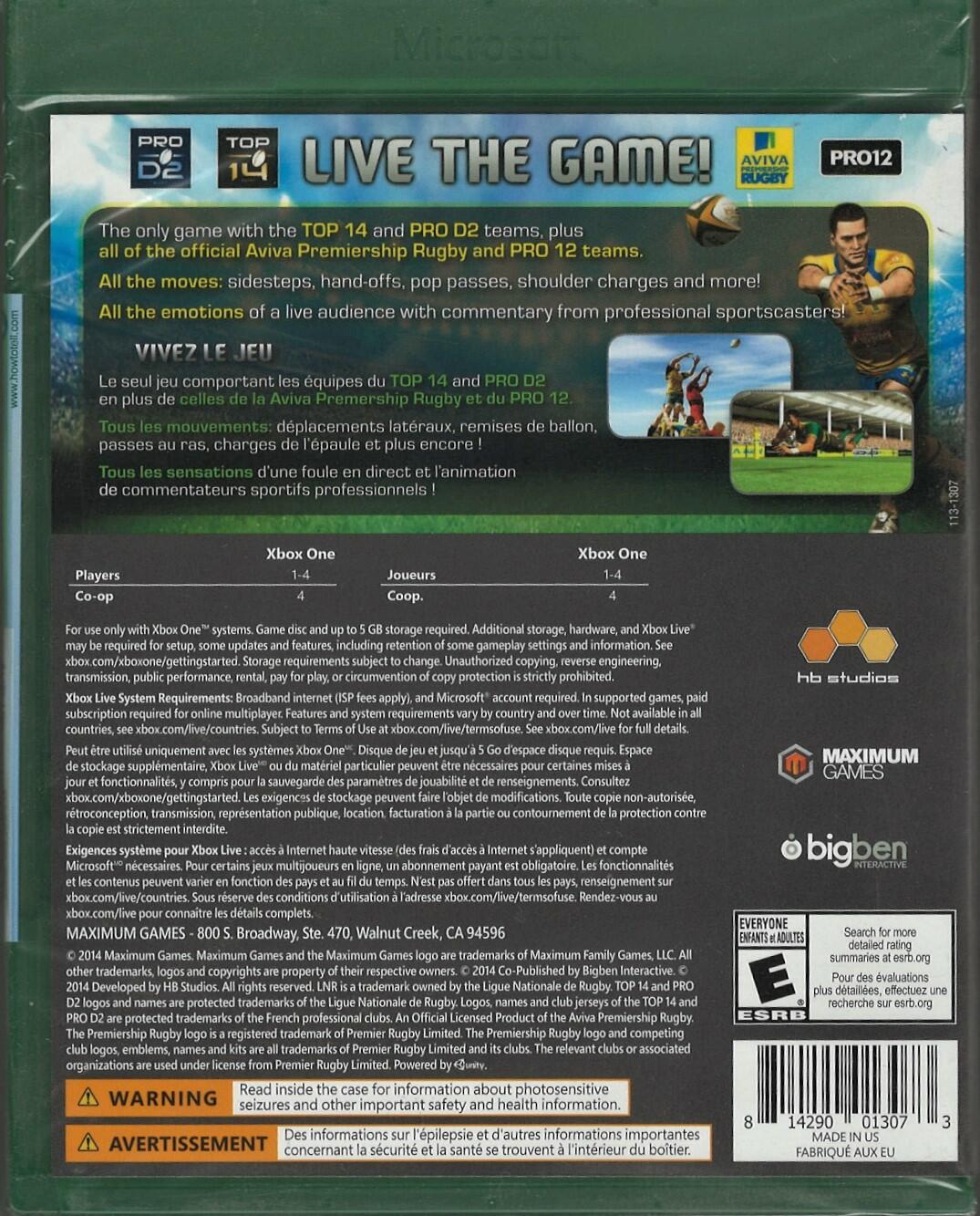 Rugby 15 - Xbox One