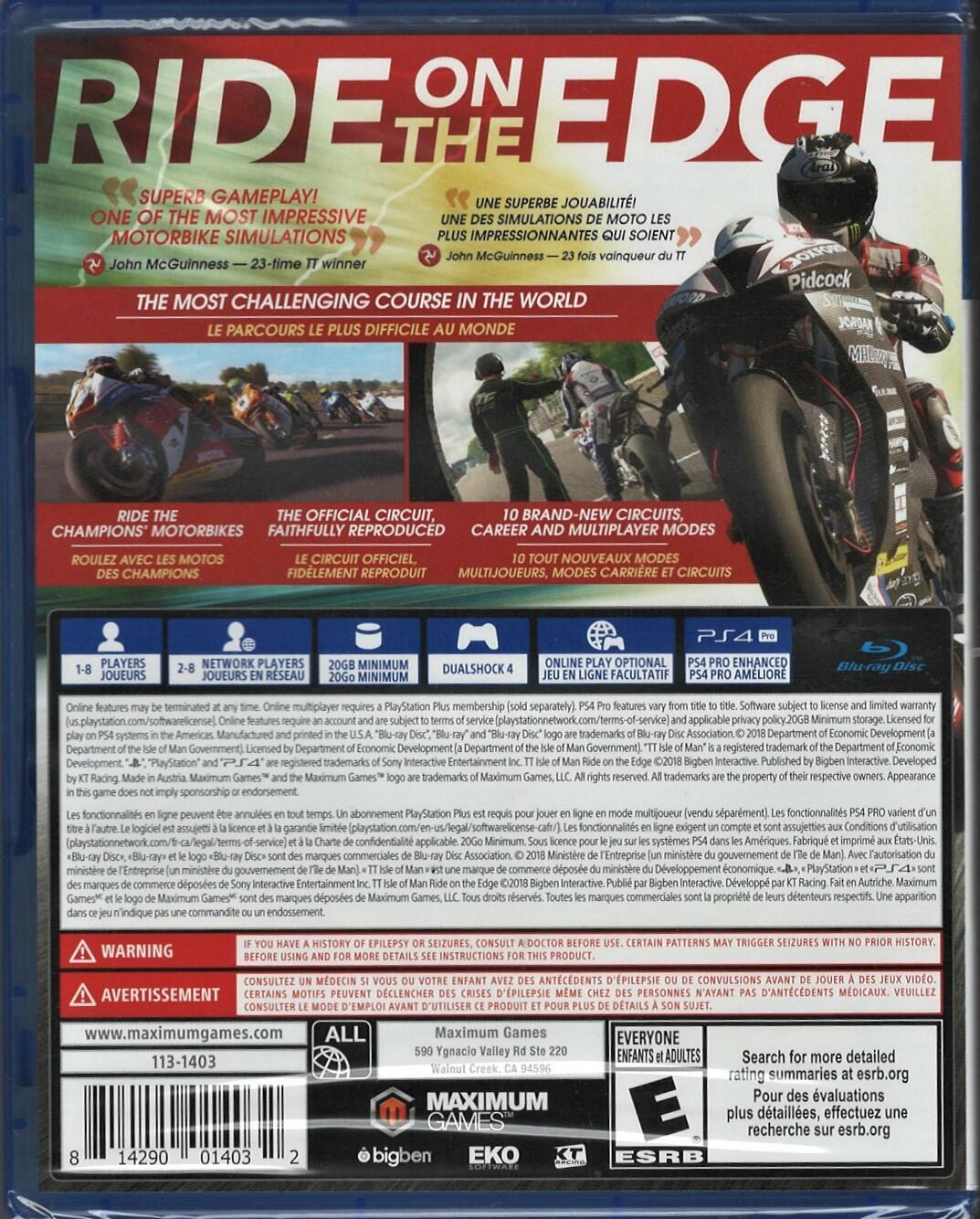 TT Isle of Man: Ride On The Edge - PlayStation 4