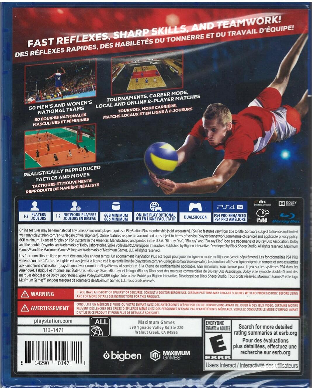 Spike Volleyball (PS4) - PlayStation 4