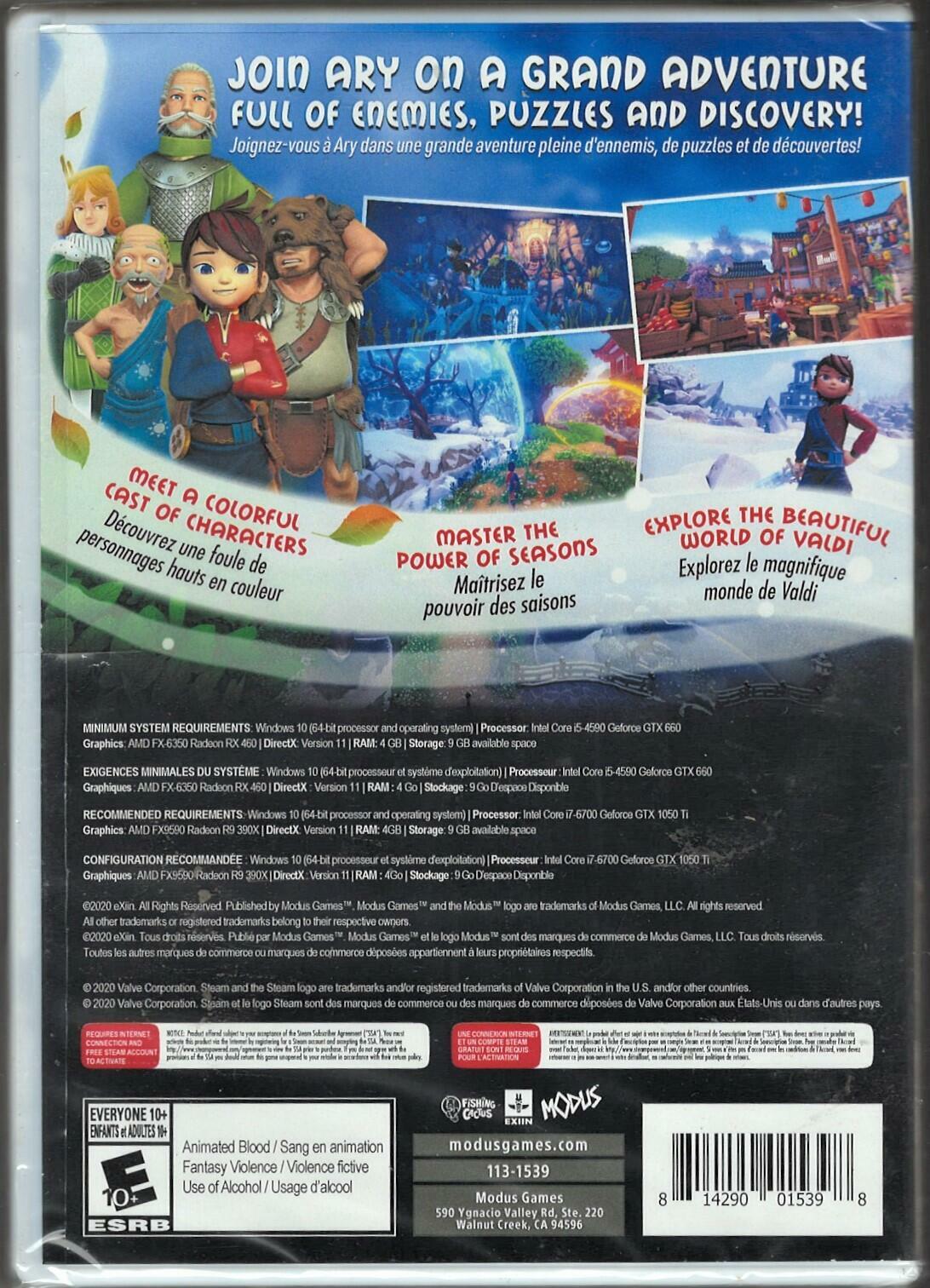 Ary and the Secret of Seasons for - PC Games (Steam digital code in physical case)