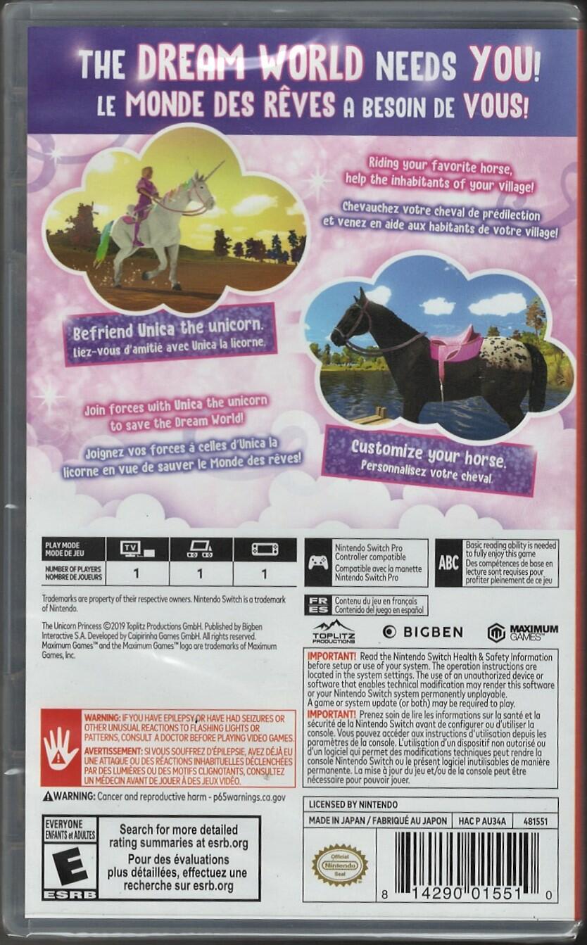 The Unicorn Princess - Nintendo Switch
