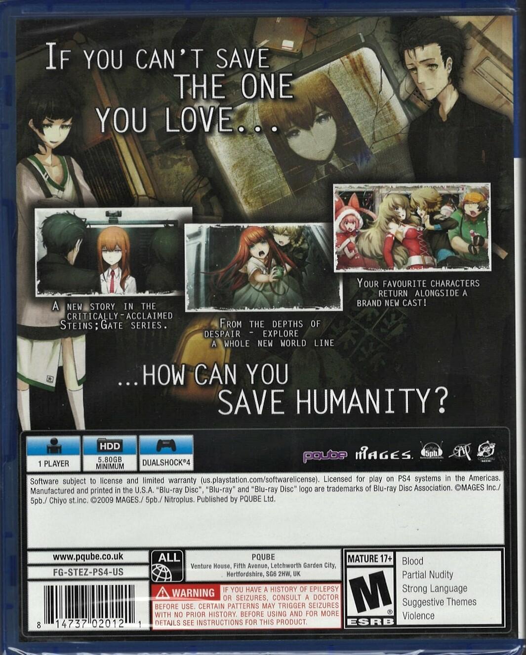 Steins Gate 0 - PlayStation 4