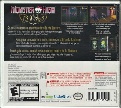 Monster High: 13 Wishes - Nintendo 3DS