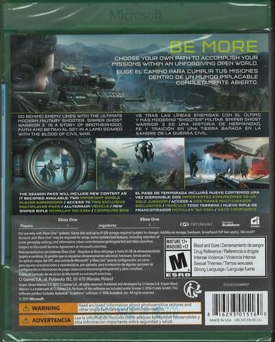 Sniper Ghost Warrior 3 Season Pass Edition - Xbox One