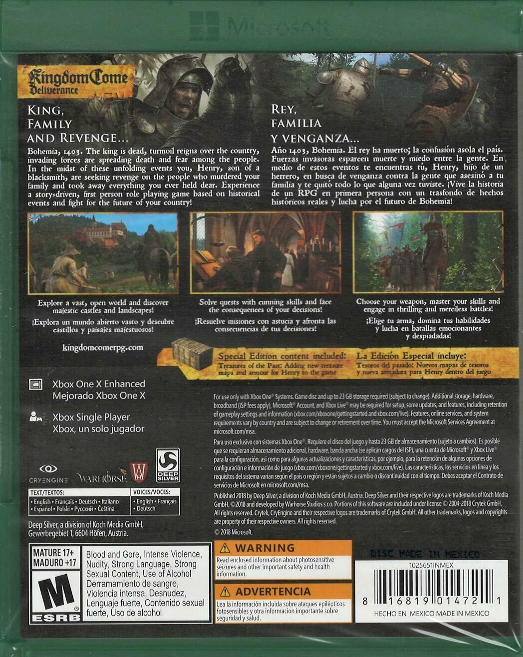 Kingdom Come: Deliverance - Special Edition - Xbox One