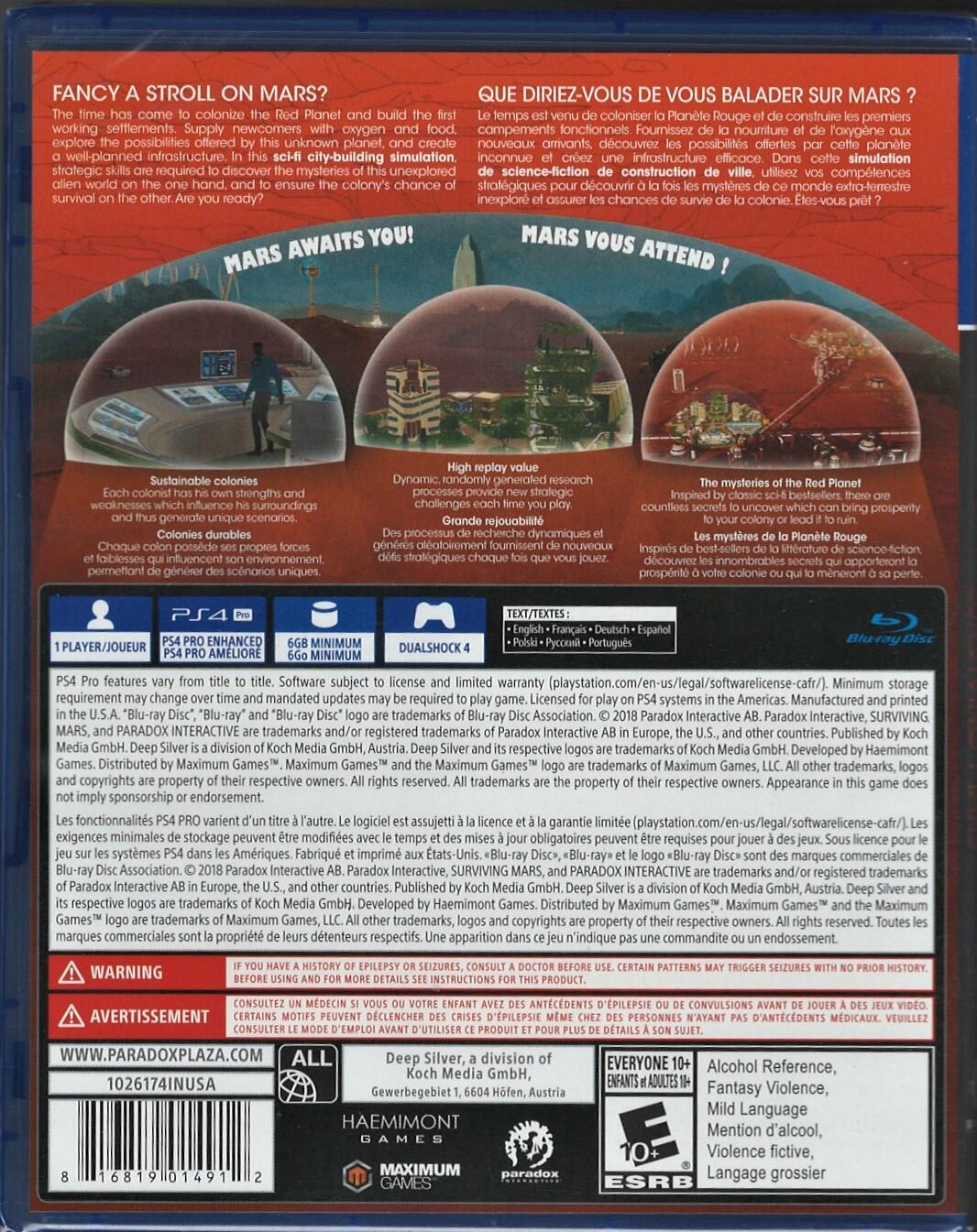 Surviving Mars - PlayStation 4