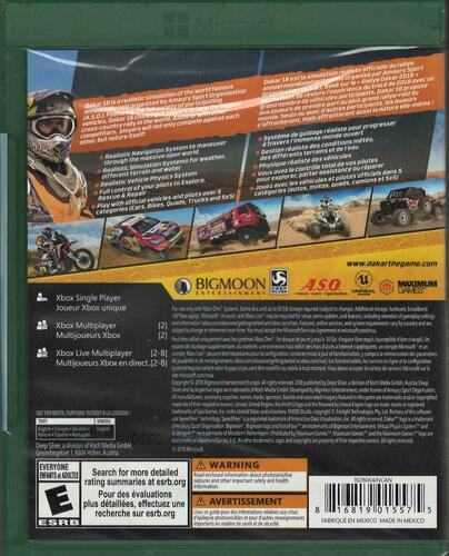 DAKAR 18 - Xbox One