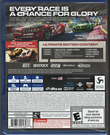 Grid - Ultimate Edition - PlayStation 4