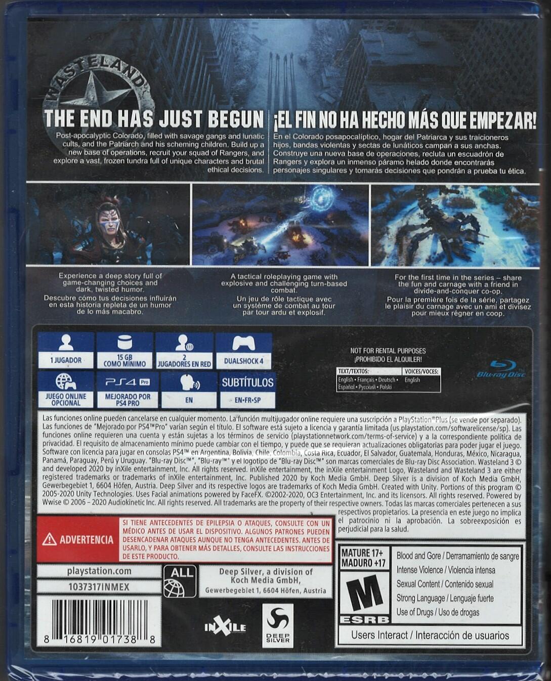 Wasteland 3 - PlayStation 4