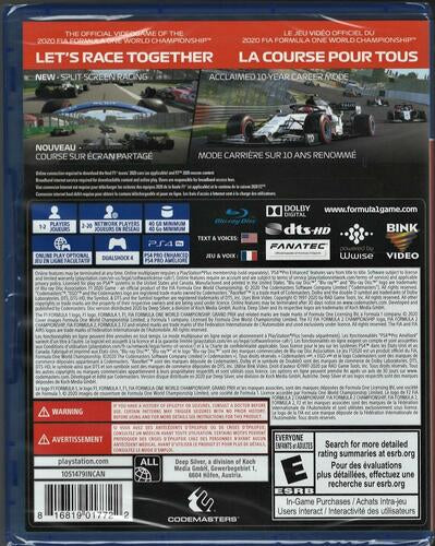 F1 2020 Standard Edition - PlayStation 4