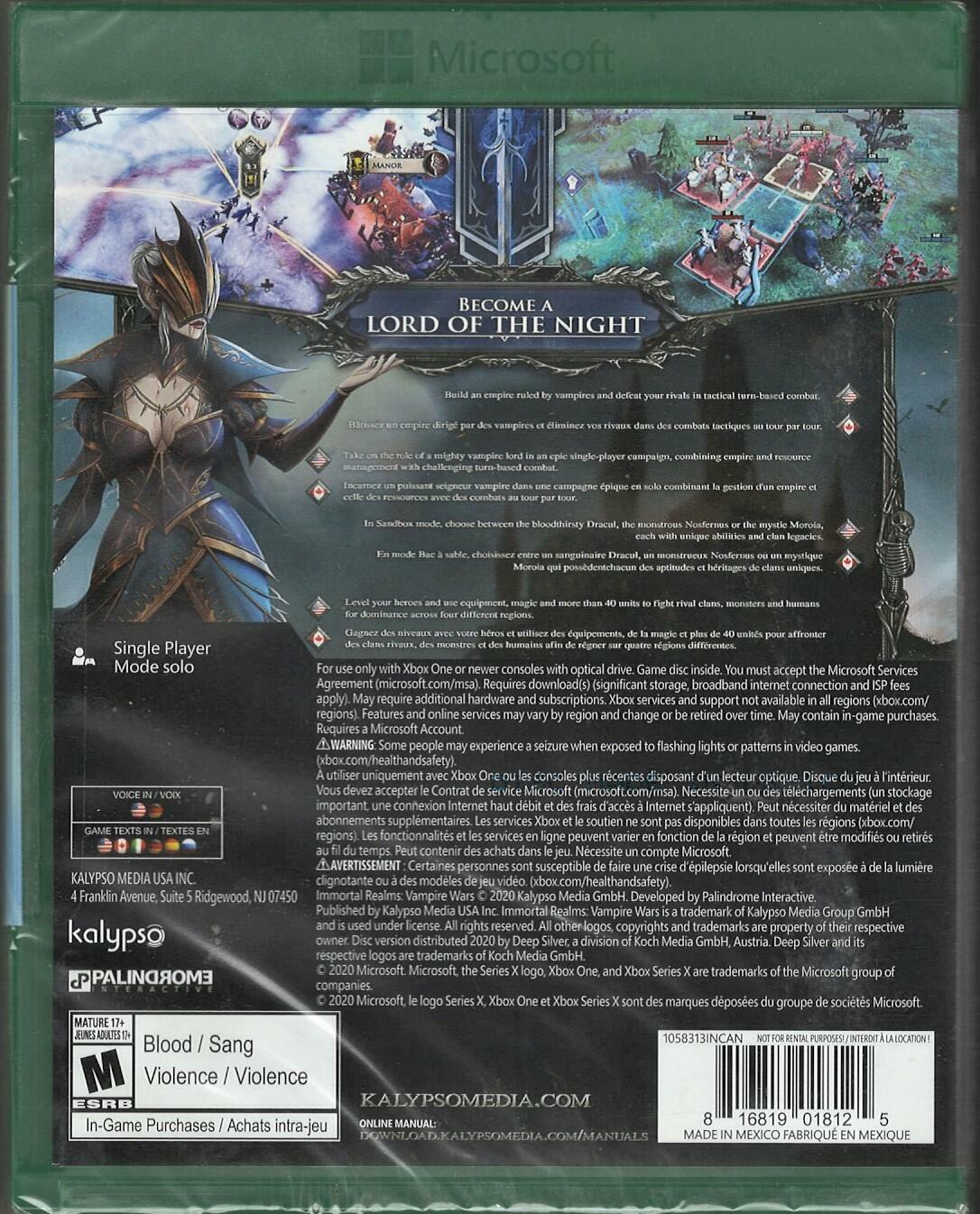 Immortal Realms: Vampire Wars - Xbox One