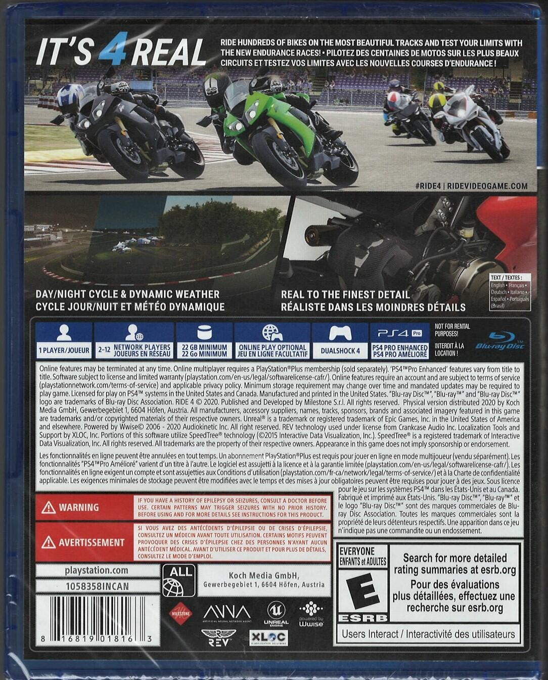 Ride 4 - PlayStation 4