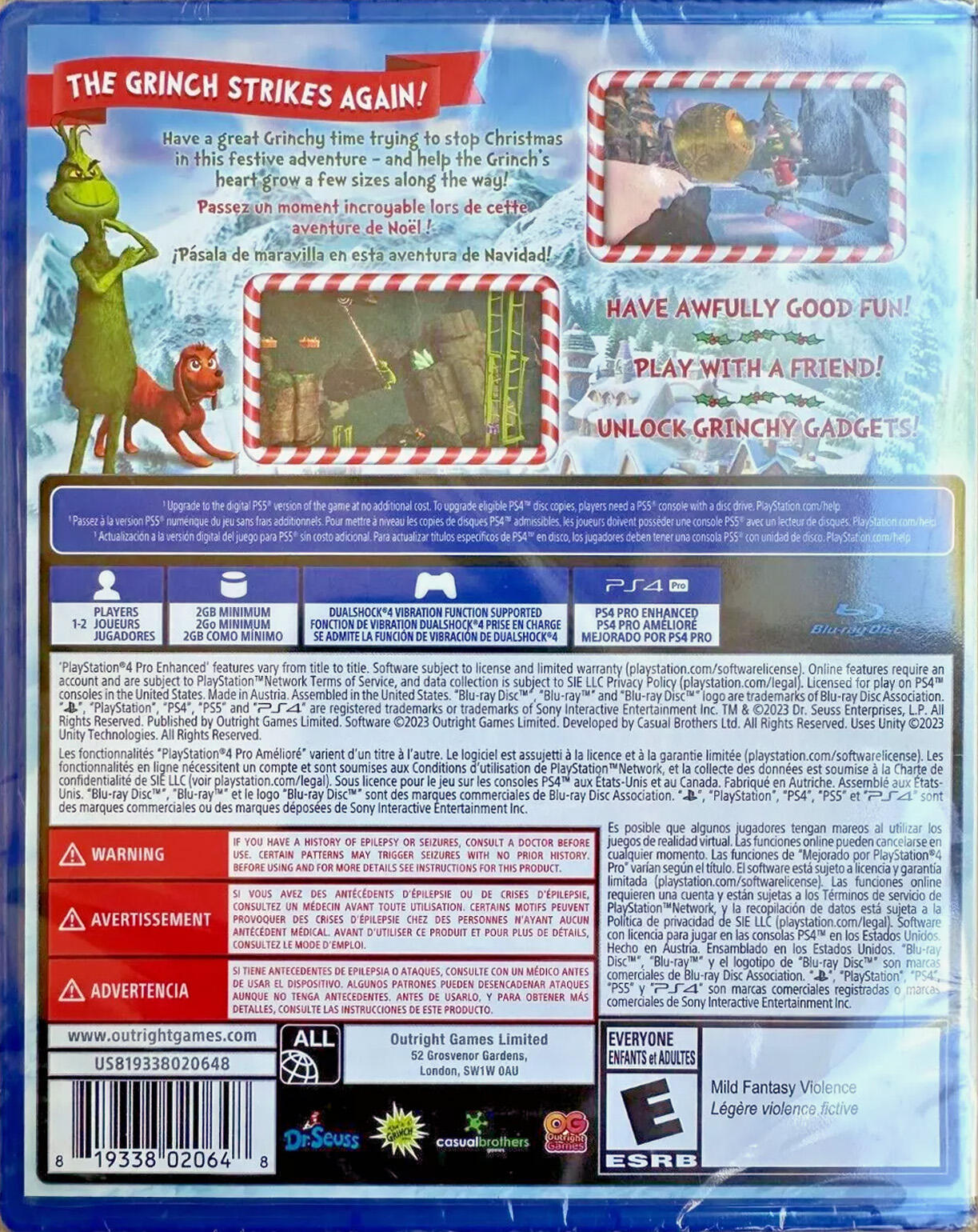 The Grinch Christmas Adventures - PlayStation 4