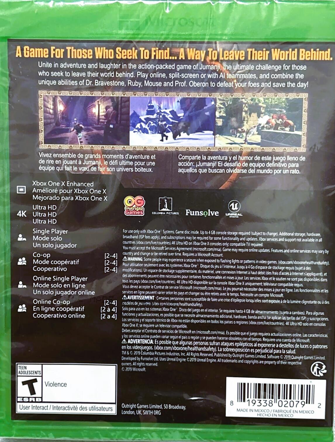 Jumanji: The Video Game - Xbox One