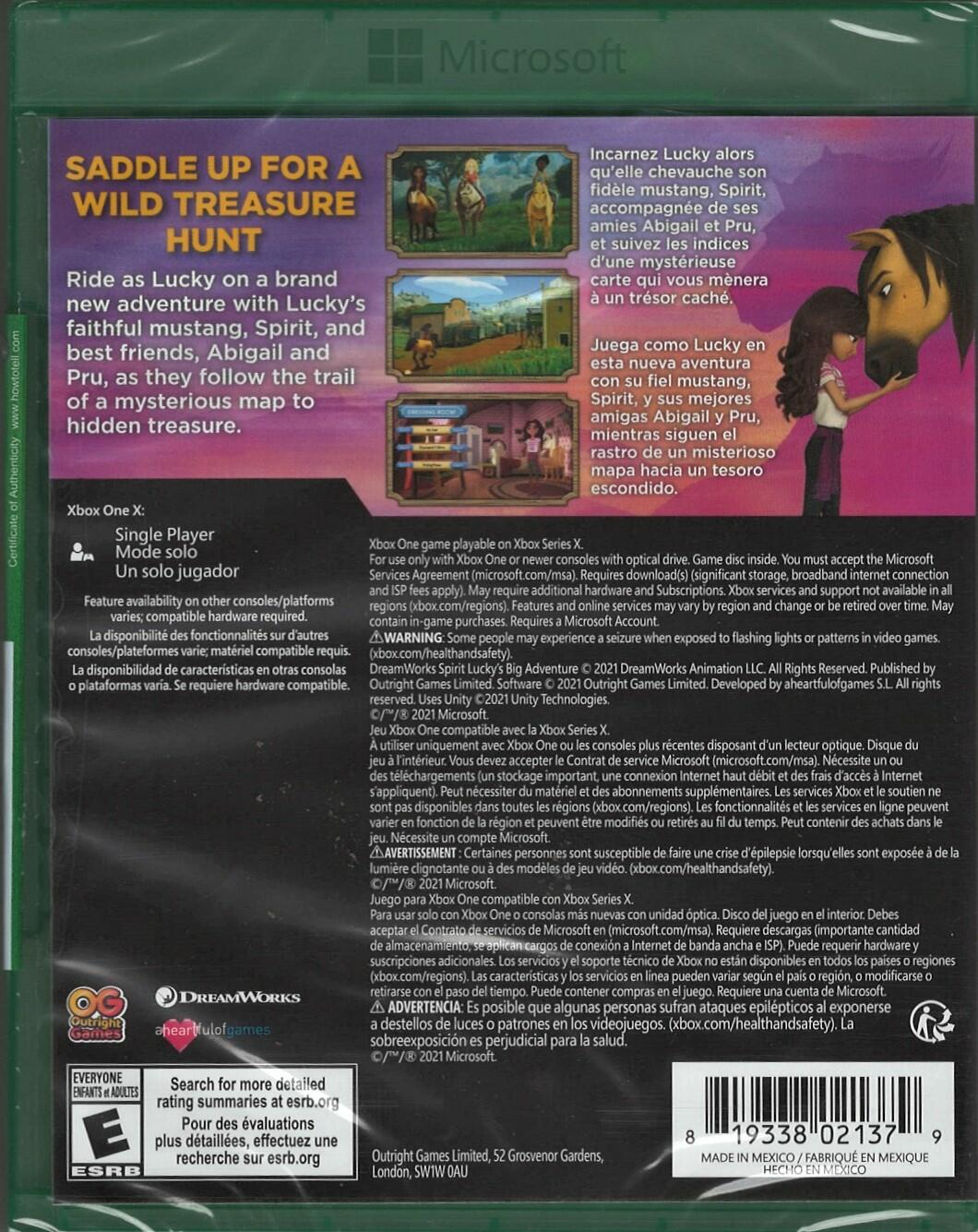 Dreamworks Spirit Lucky's Big Adventure - Xbox One