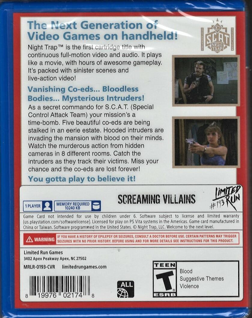 Night Trap - PlayStation Vita