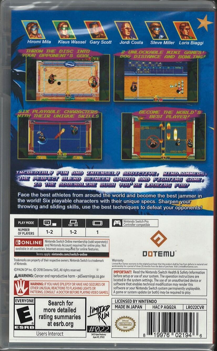 Windjammers - Nintendo Switch