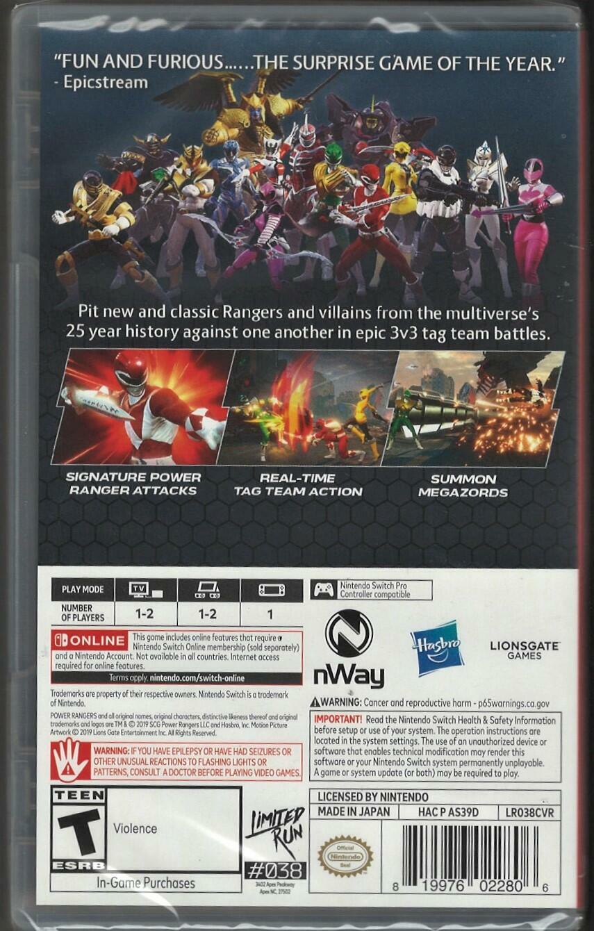 Power Rangers: Battle for the Grid Nintendo Switch – DustyGame