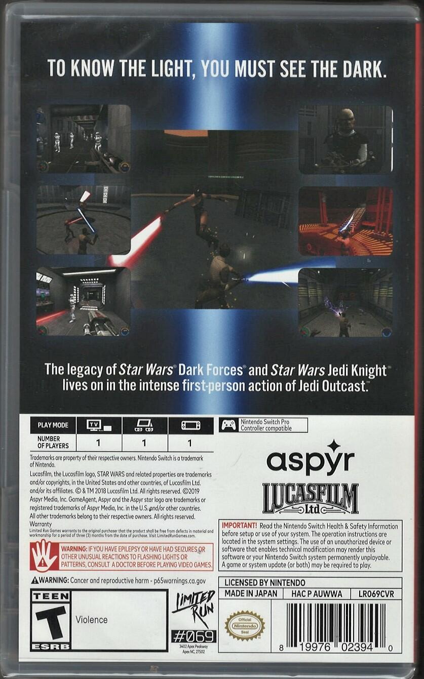 Star Wars Jedi Knight II: Jedi Outcast - Nintendo Switch