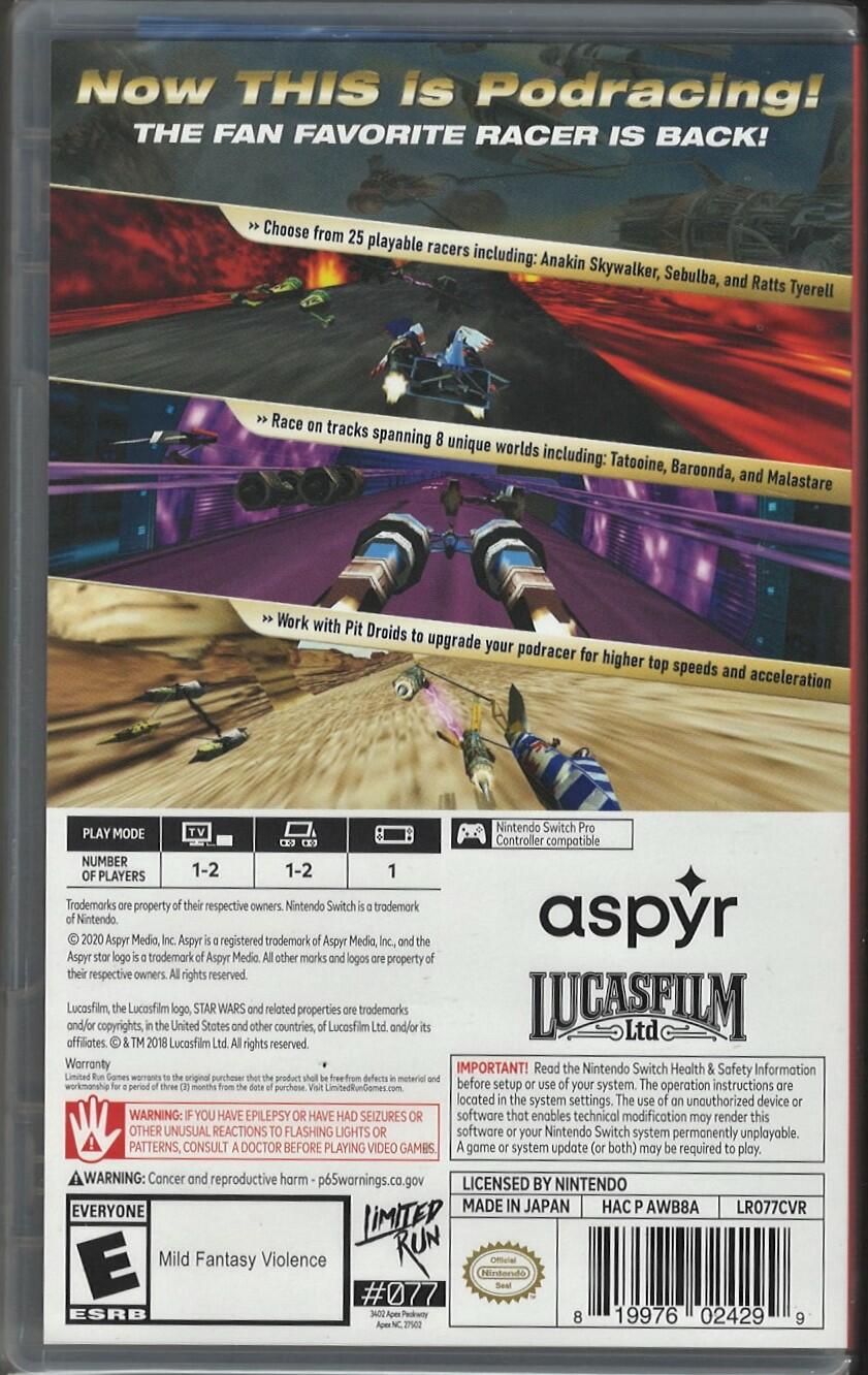 Star Wars Episode I Racer - Nintendo Switch