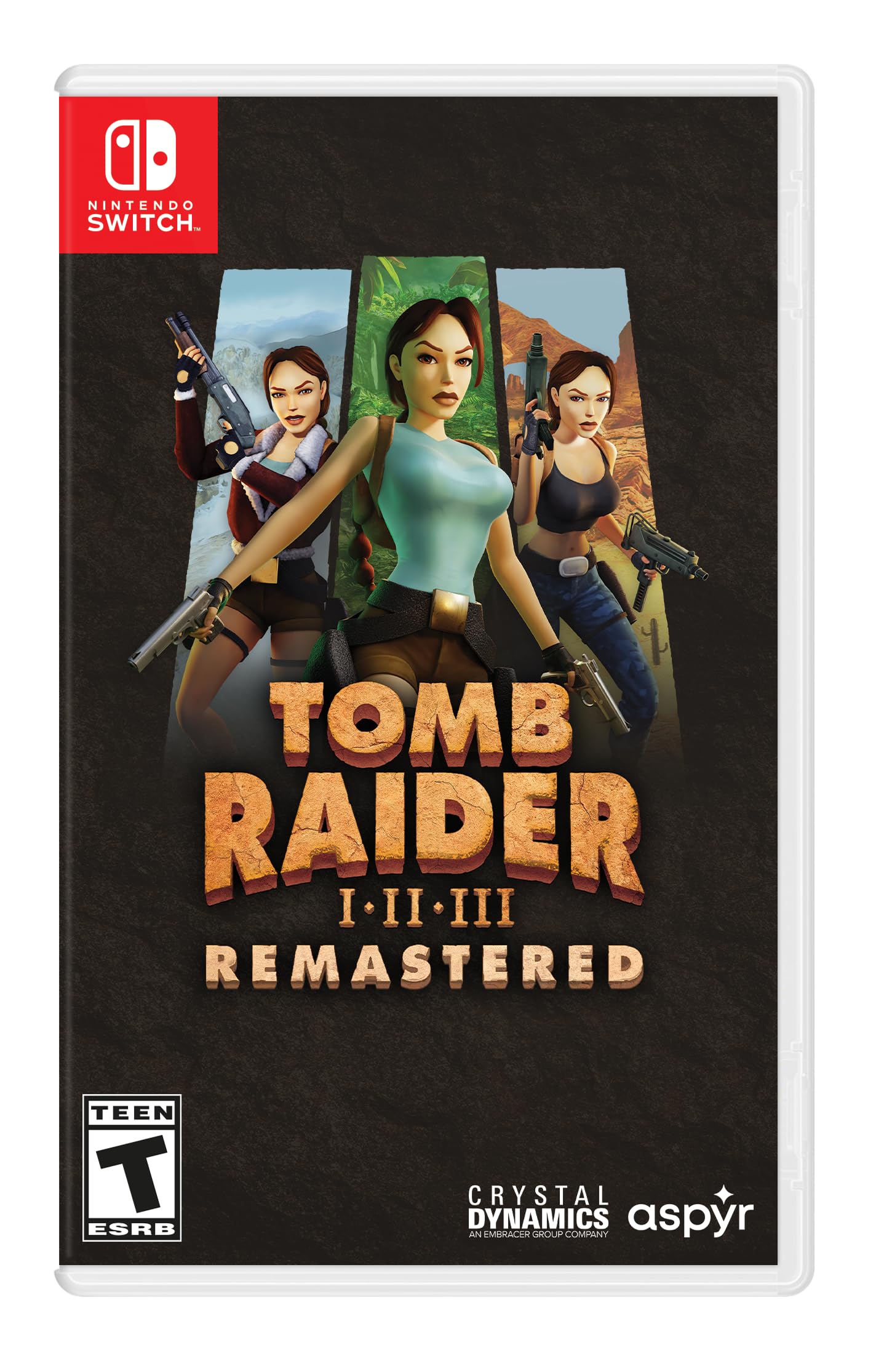 Tomb Raider I-III Remastered Starring Lara Croft - Nintendo Switch