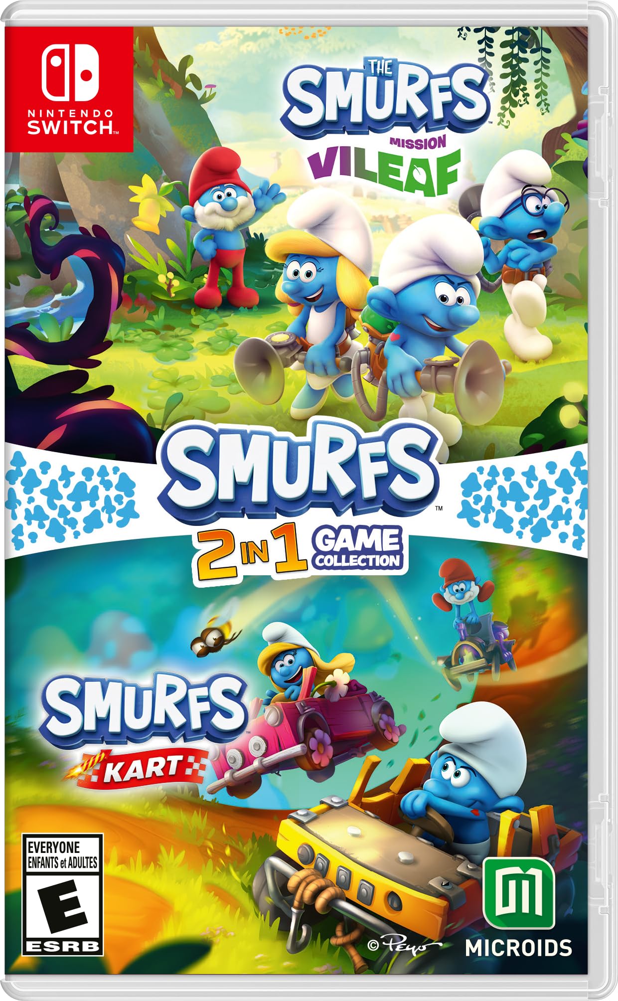 Smurfs 2 In 1 Game Collection: Mission Vileaf And Smurfs Kart - Nintendo Switch