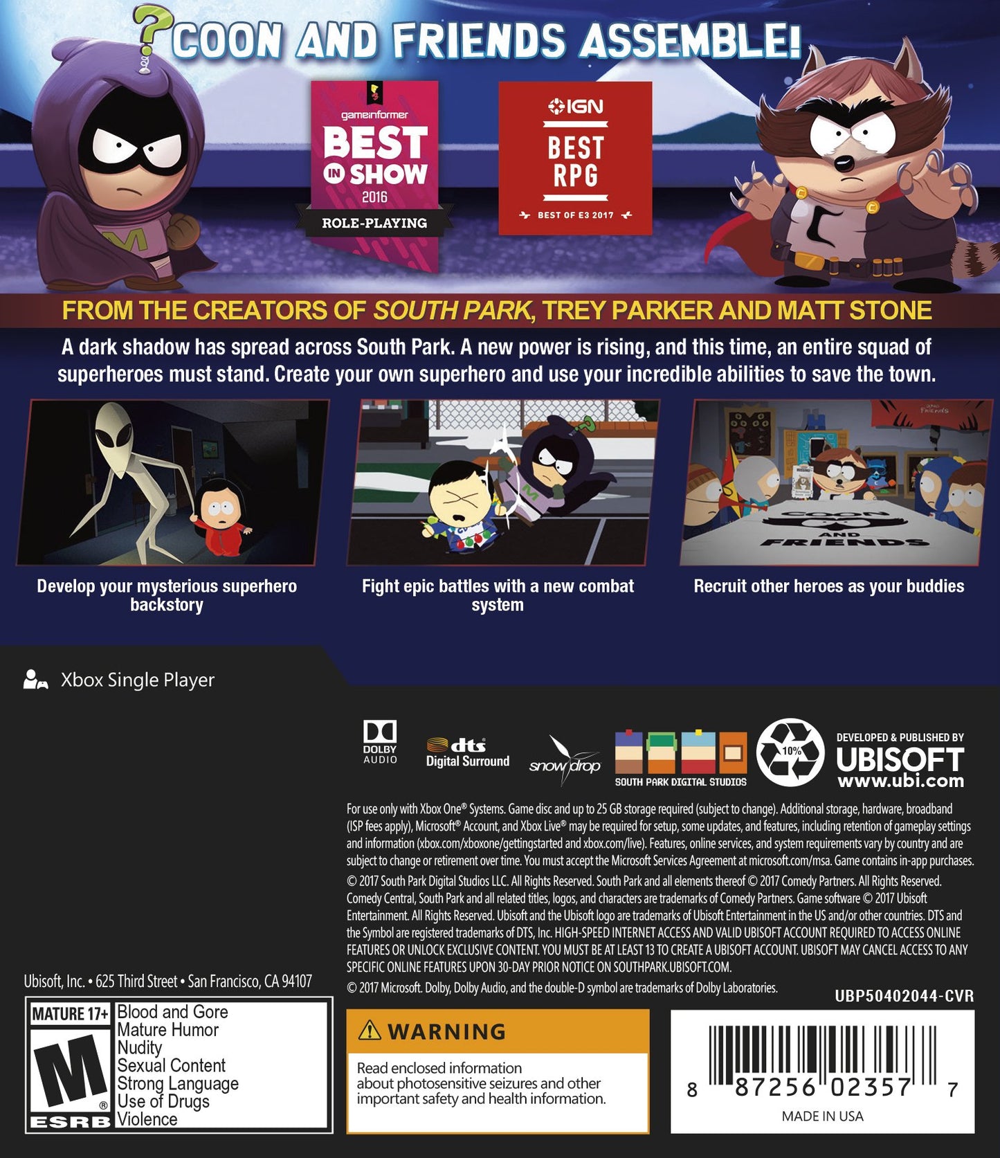 South Park: The Fractured But Whole SteelBook Gold Edition - Xbox One