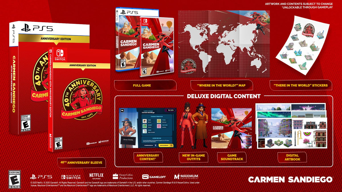 Carmen Sandiego 40th Anniversary Edition Nintendo Switch