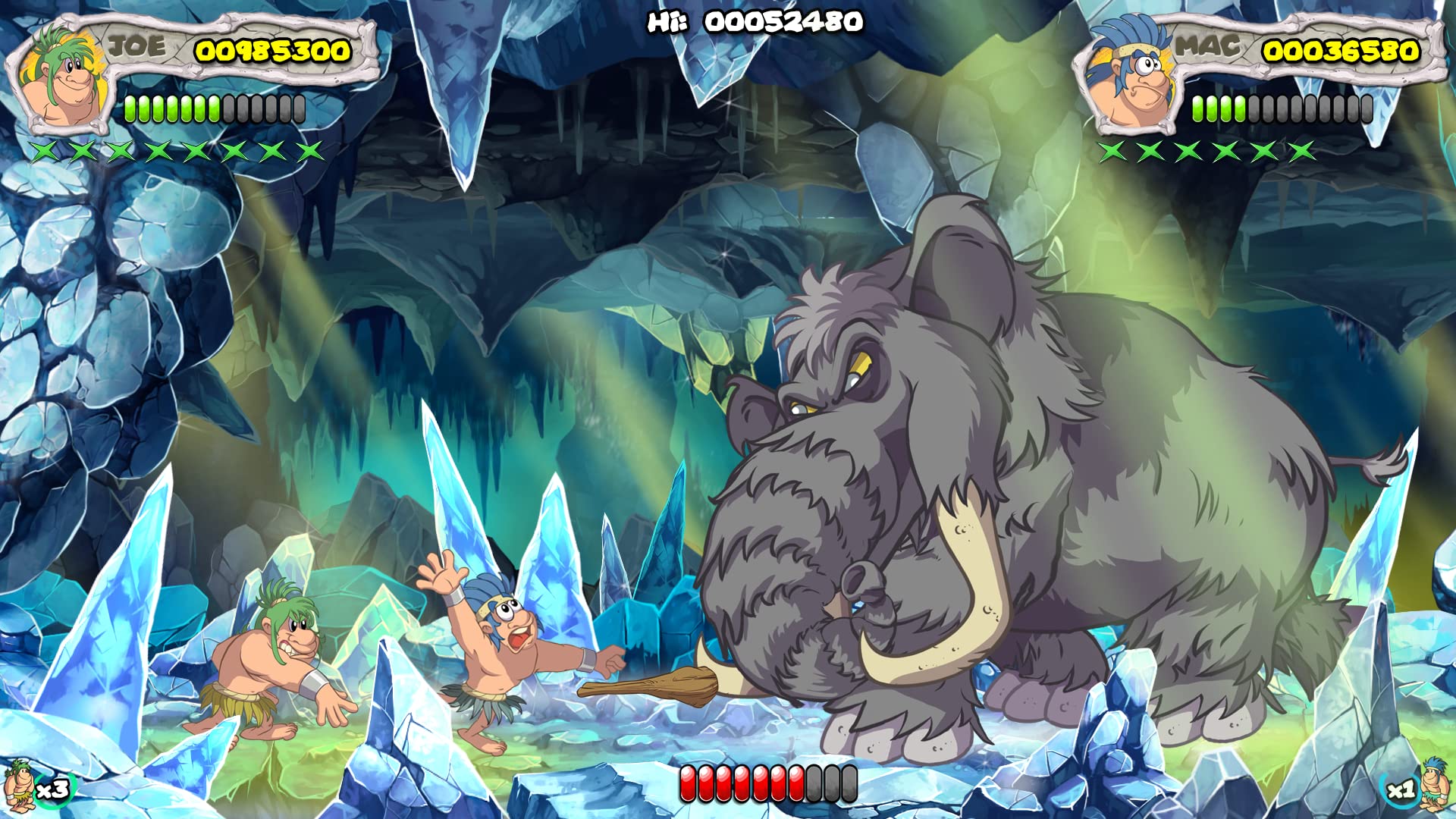 New Joe and Mac: Caveman Ninja T-Rex Edition - PlayStation 4