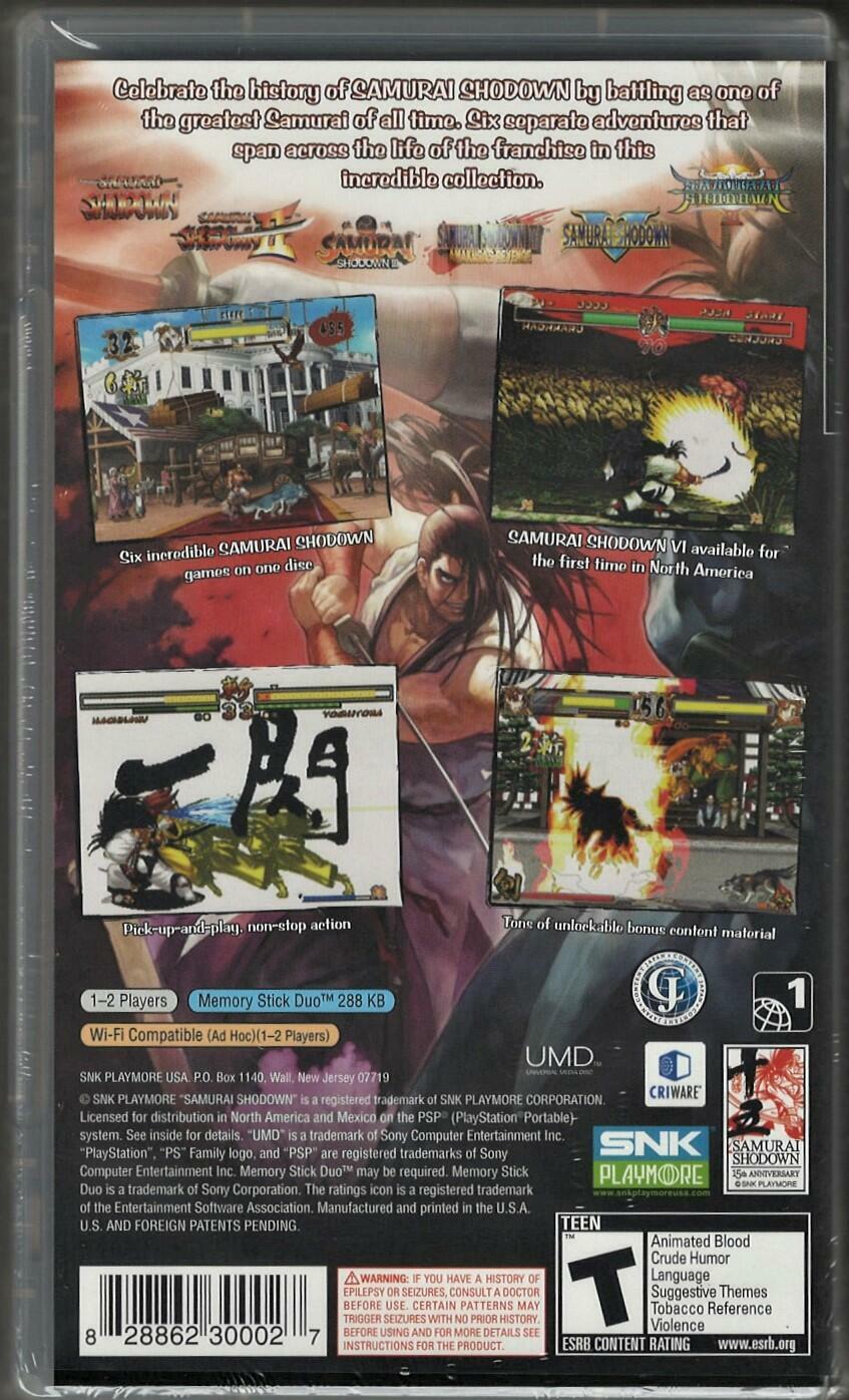 Samurai Shodown Anthology - PlayStation Portable